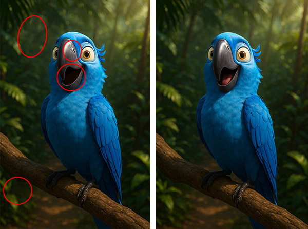 جواب بازی فکری تفاوت در تصاویر ریو